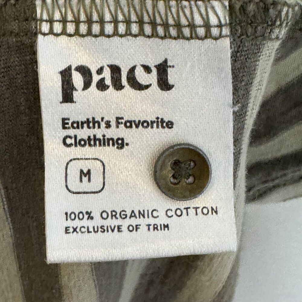 Pact Dress Womens Medium Striped Sleeveless V Neck Organic Cotton Pockets Casual - Picture 7 of 10